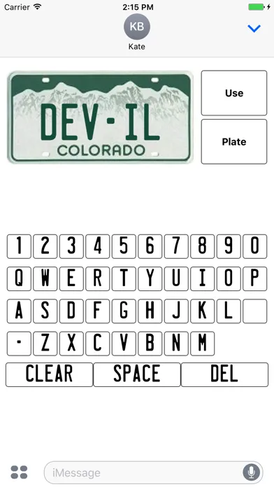 Vanity License Plate Maker 스크린샷
