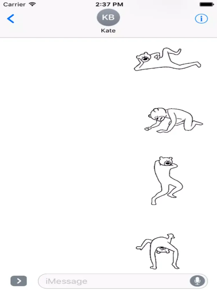 Zrzuty ekranu Bear Man Dancing Animated iPad 