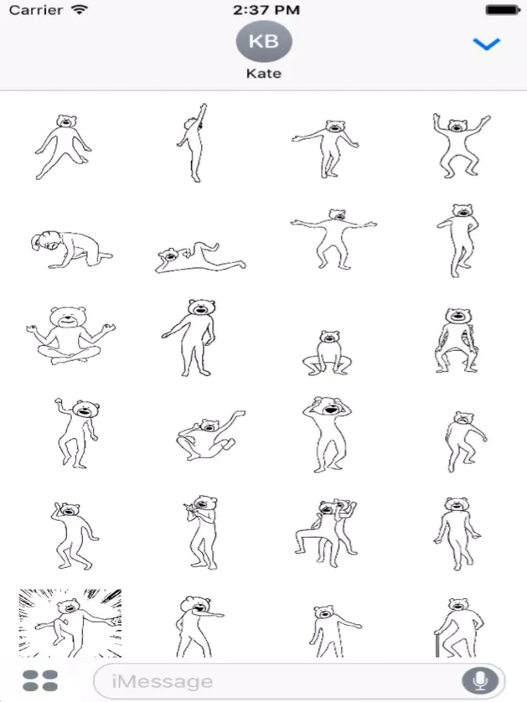 Zrzuty ekranu Bear Man Dancing Animated iPad 