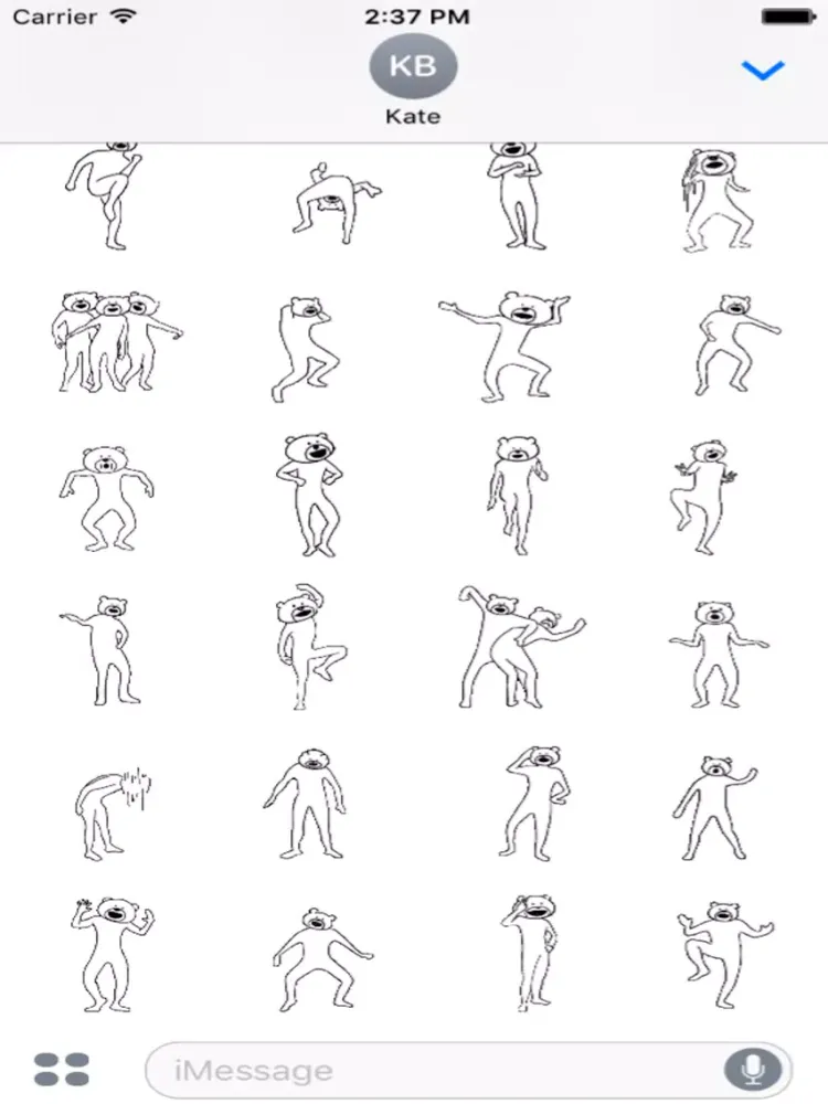 Zrzuty ekranu Bear Man Dancing Animated iPad 