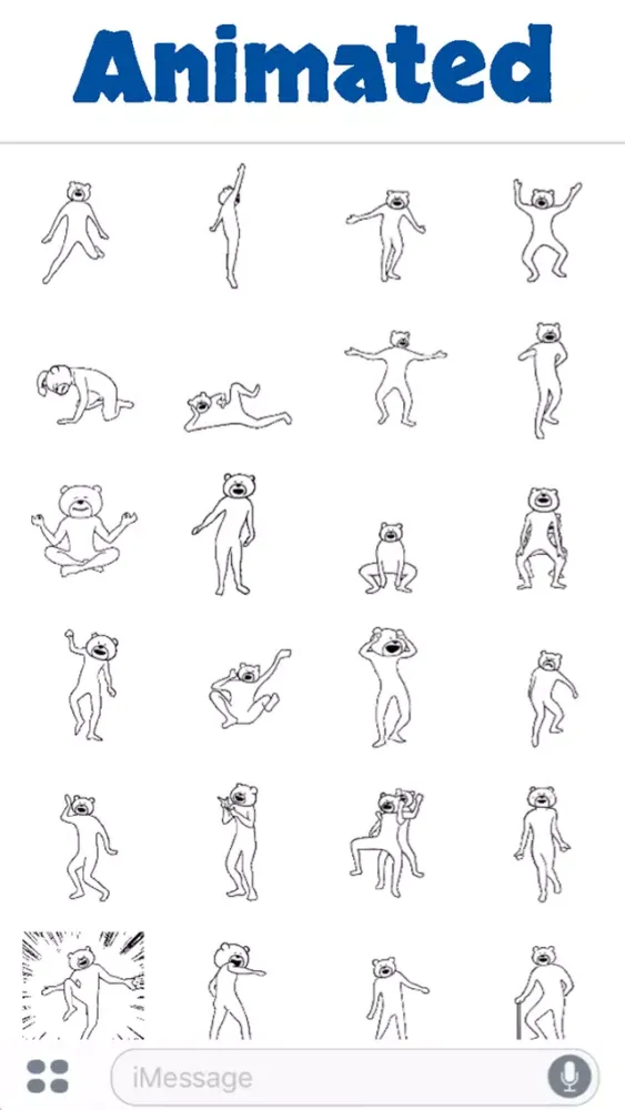 Zrzuty ekranu Bear Man Dancing Animated