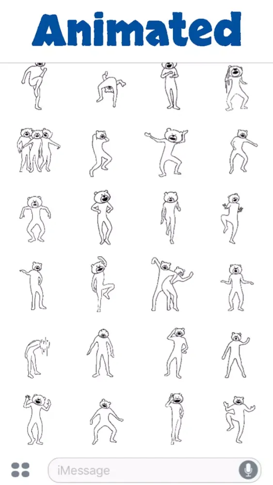 Zrzuty ekranu Bear Man Dancing Animated