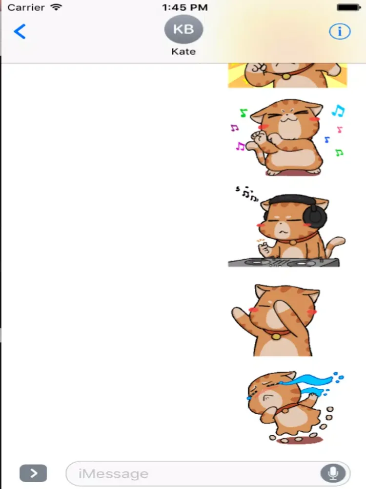 Tangkapan skrin Brown Cat Animated iPad 