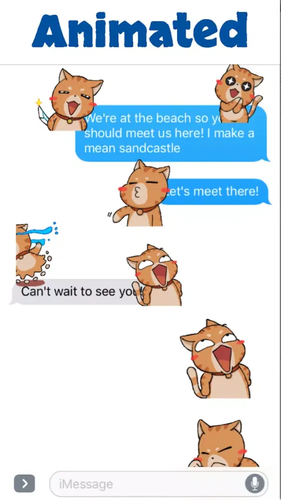 Tangkapan skrin Brown Cat Animated