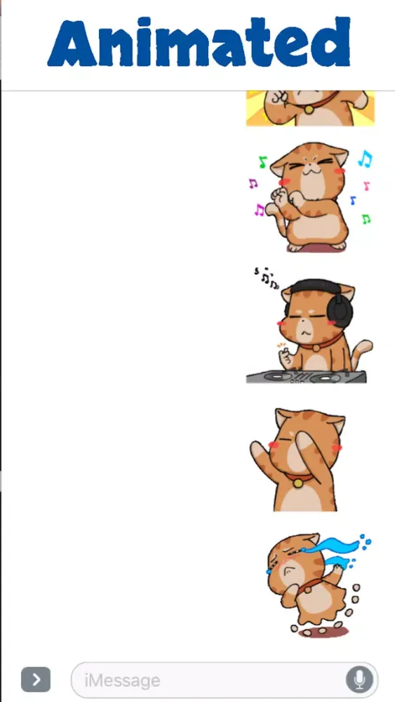 Tangkapan skrin Brown Cat Animated