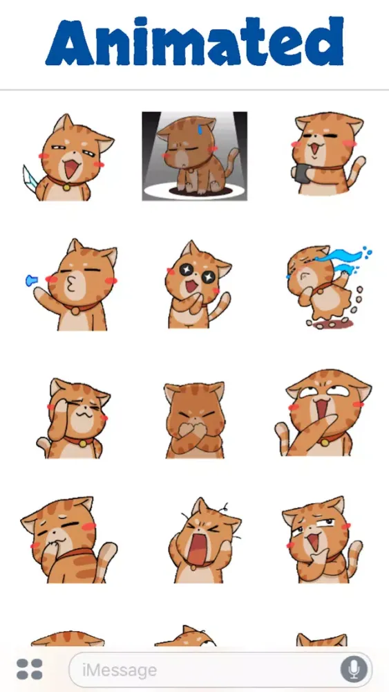 Tangkapan skrin Brown Cat Animated