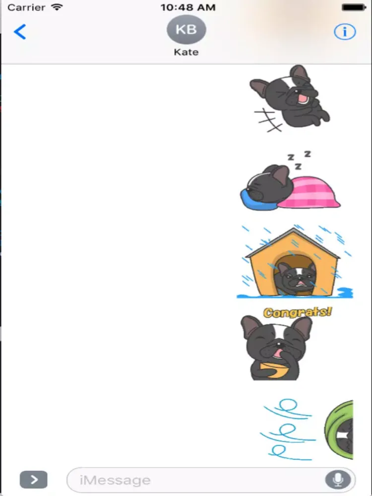 Funny Black Bulldog Animated iPad  سکرین شاٹس