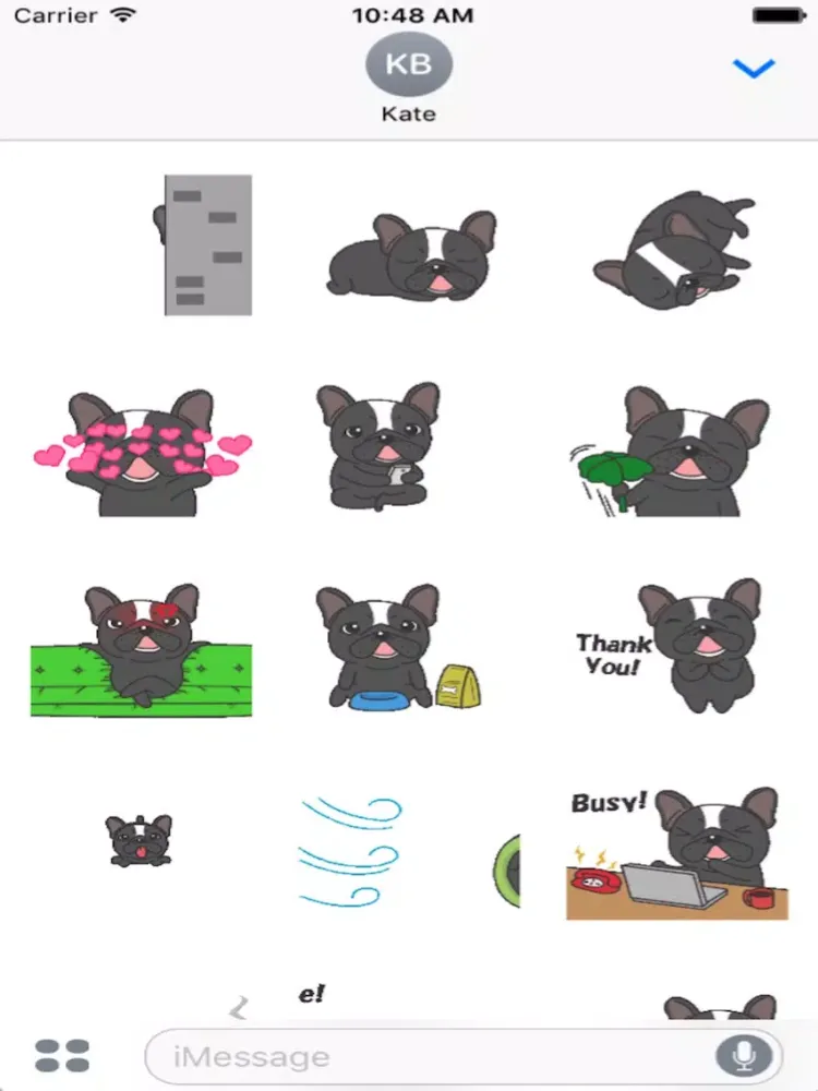 Funny Black Bulldog Animated iPad  سکرین شاٹس