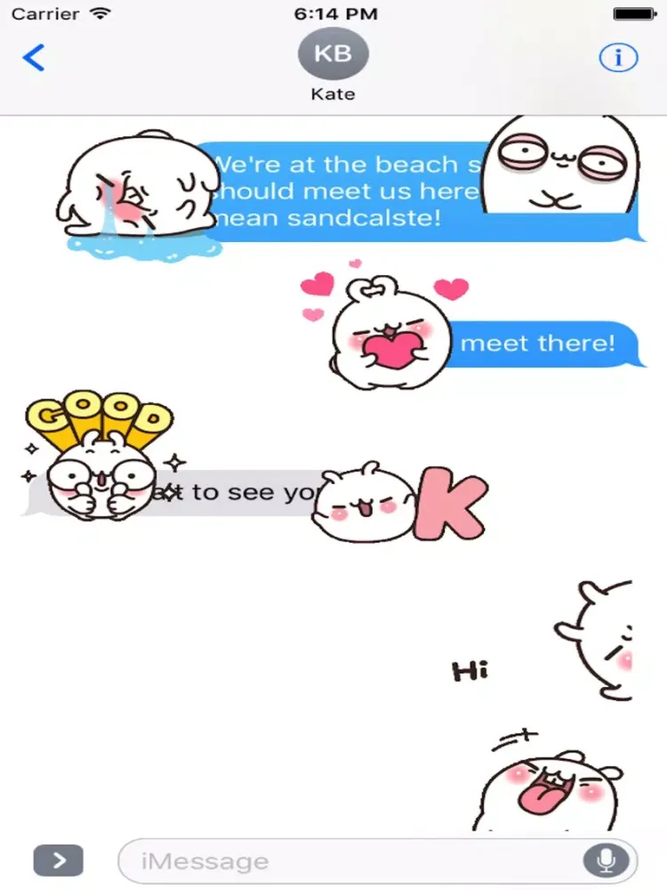 Lovely Rabbit Love 2 Animated iPad 应用截图