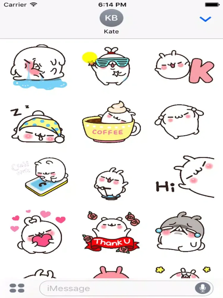 Lovely Rabbit Love 2 Animated iPad 应用截图