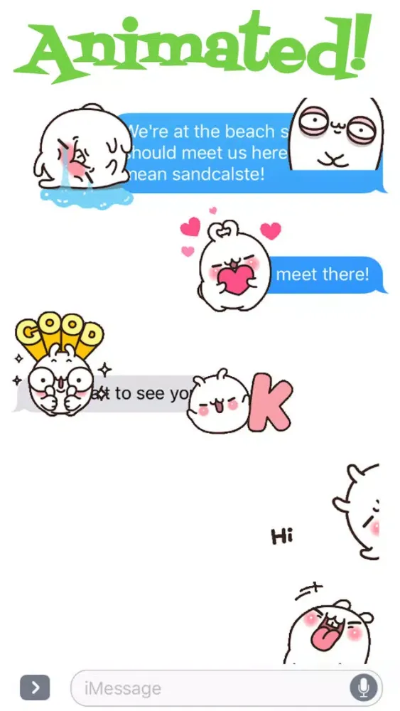 Lovely Rabbit Love 2 Animated应用截图