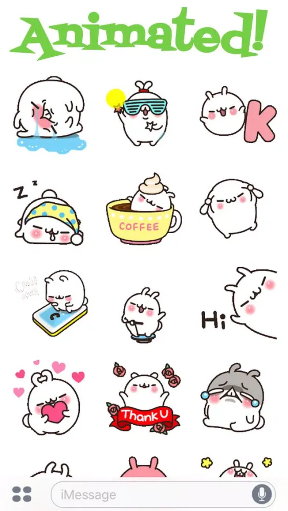 Lovely Rabbit Love 2 Animated应用截图
