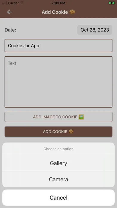 Cookie-Jar Screenshots