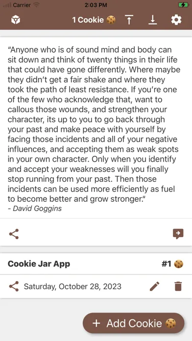 Cookie-Jar Screenshots