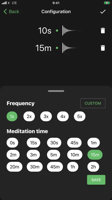 Unguided Meditation Timer Screenshots