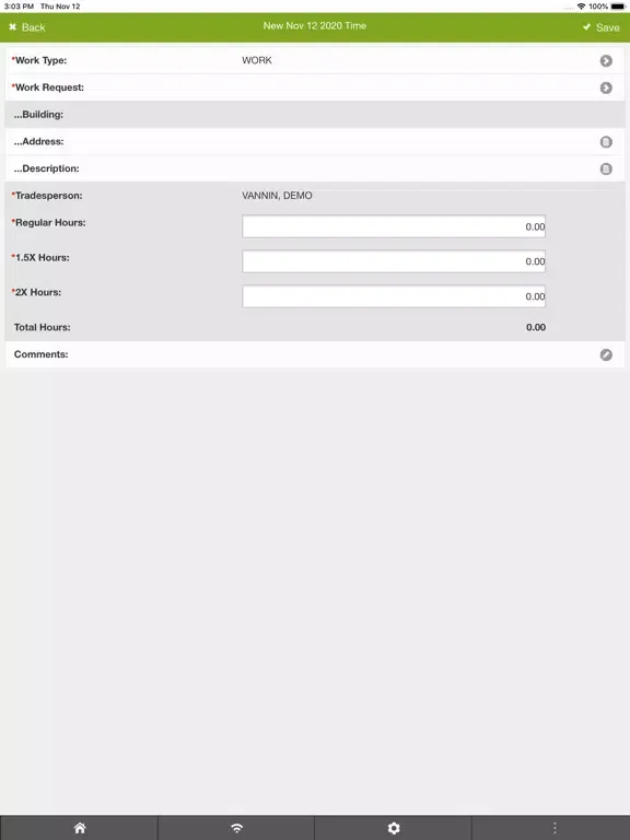 Vannin Work Mobile iPad  Screenshots