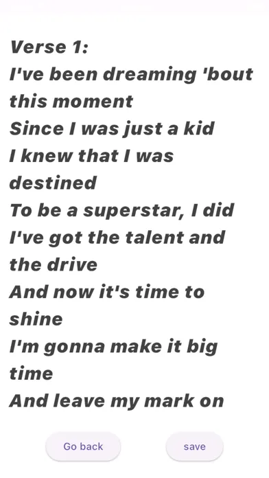 Capturas de tela do Lyrics by Music Advisor