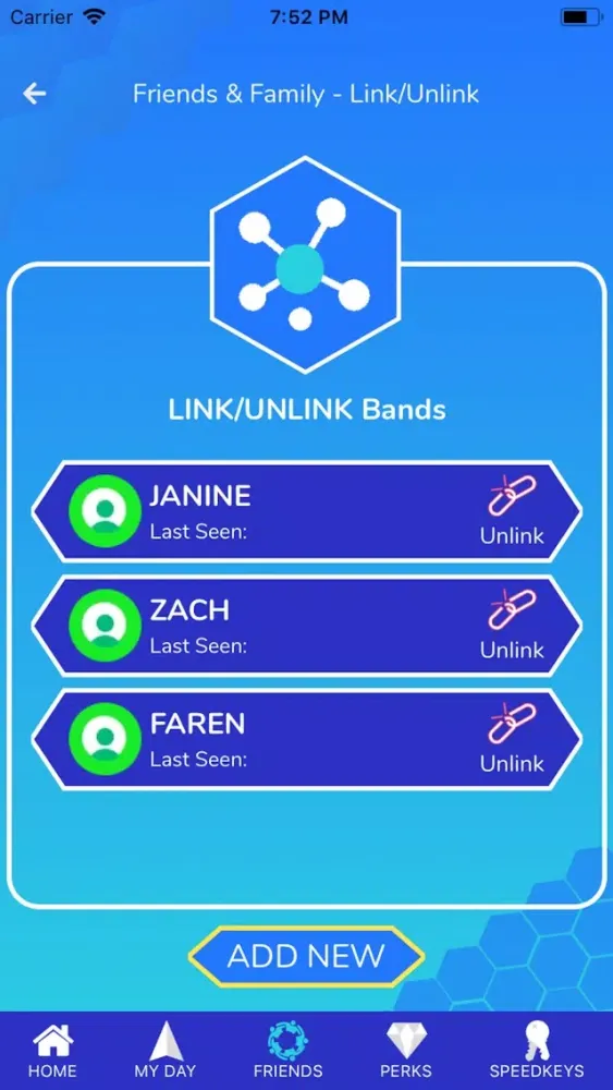 Vantage Mobile App Screenshots