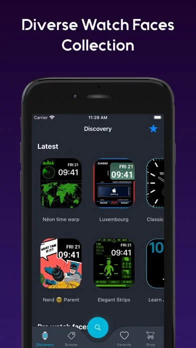 Tangkapan skrin Watch Faces - iWatch Gallery