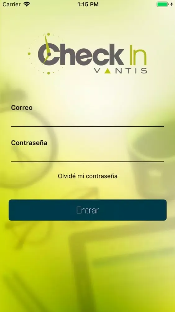 Capturas de tela do Vantis Check-In