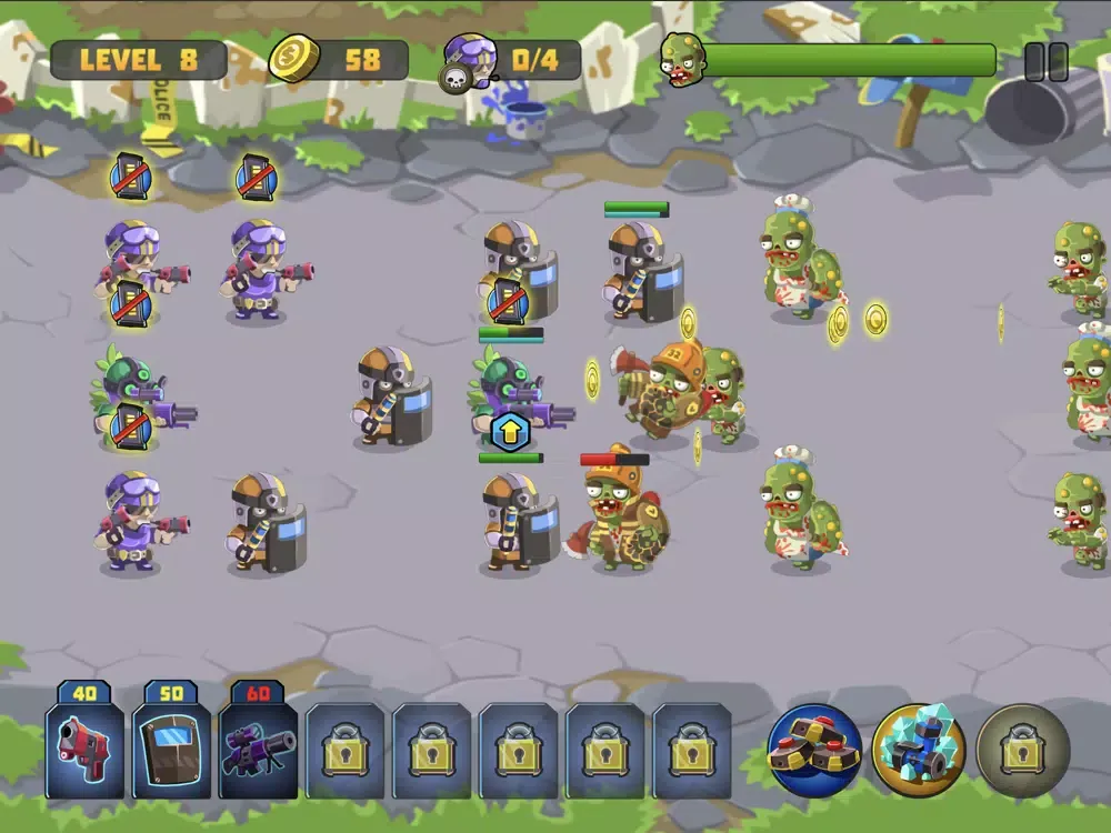 Zombie Defense - Strategy Game iPad  স্ক্রিনশট