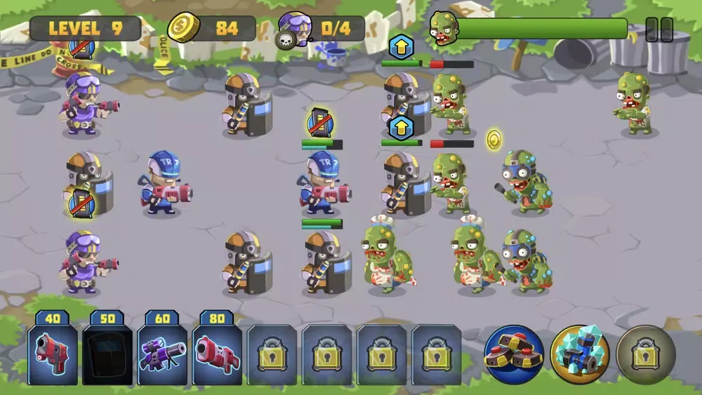 Zombie Defense - Strategy Game স্ক্রিনশট
