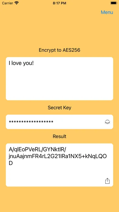 AES256 Encrypt and Decrypt 스크린샷