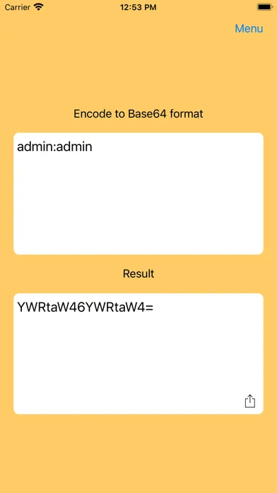 Tangkapan skrin Base64 Encode and Decode