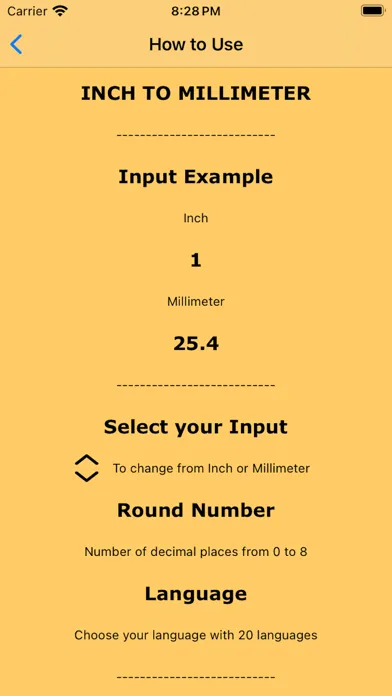 Inches and Millimeters应用截图