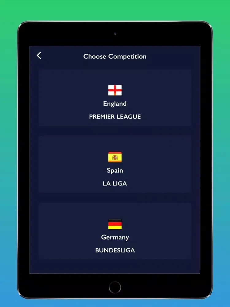 Capturas de tela do Football Expert Quiz iPad 