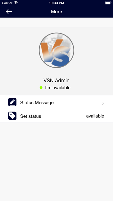 Ảnh chụp màn hình của VSN Chat