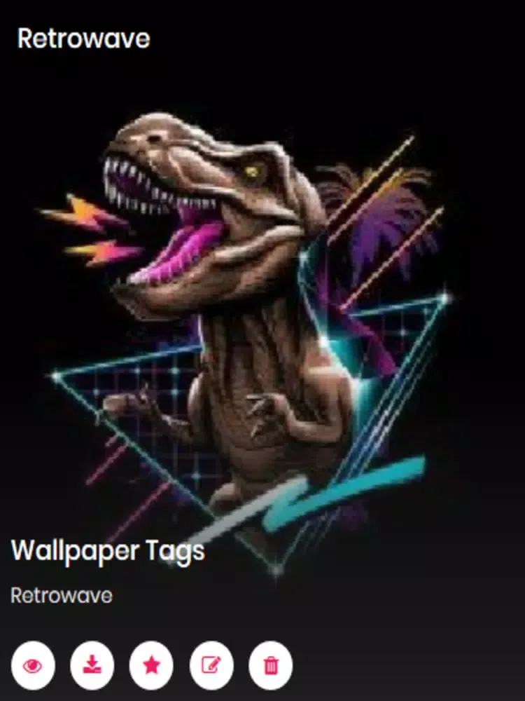 Tangkapan skrin Vaporewave wallpapers iPad 