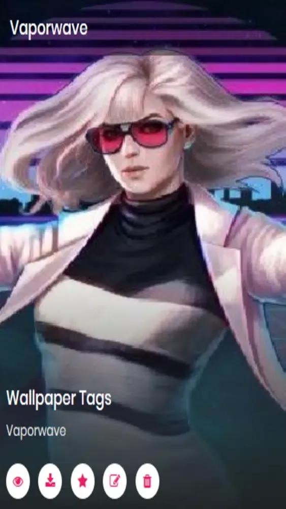 Tangkapan skrin Vaporewave wallpapers