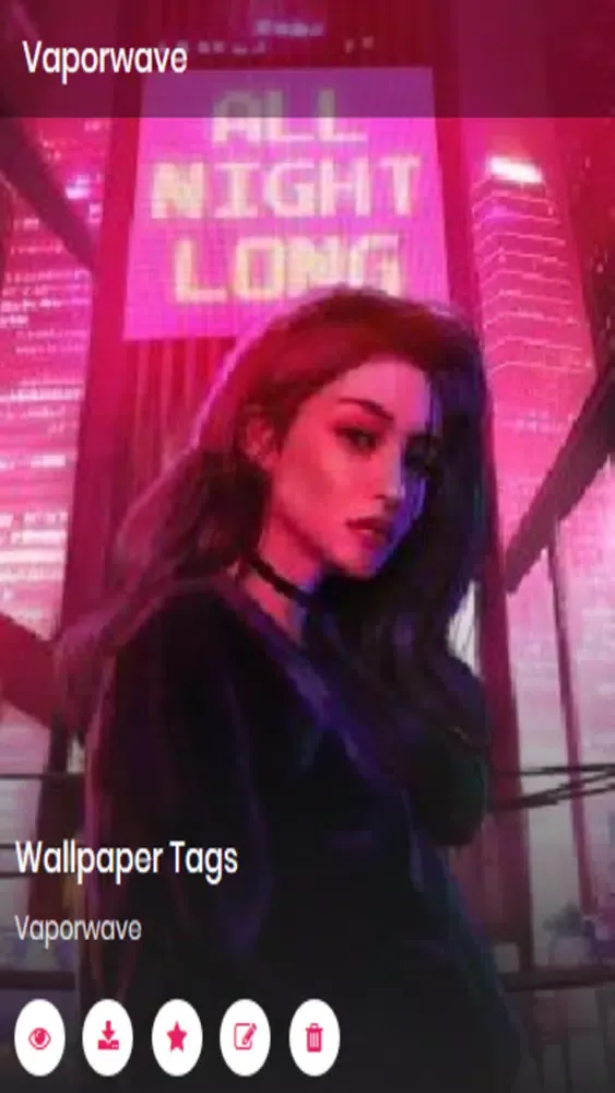 Tangkapan skrin Vaporewave wallpapers