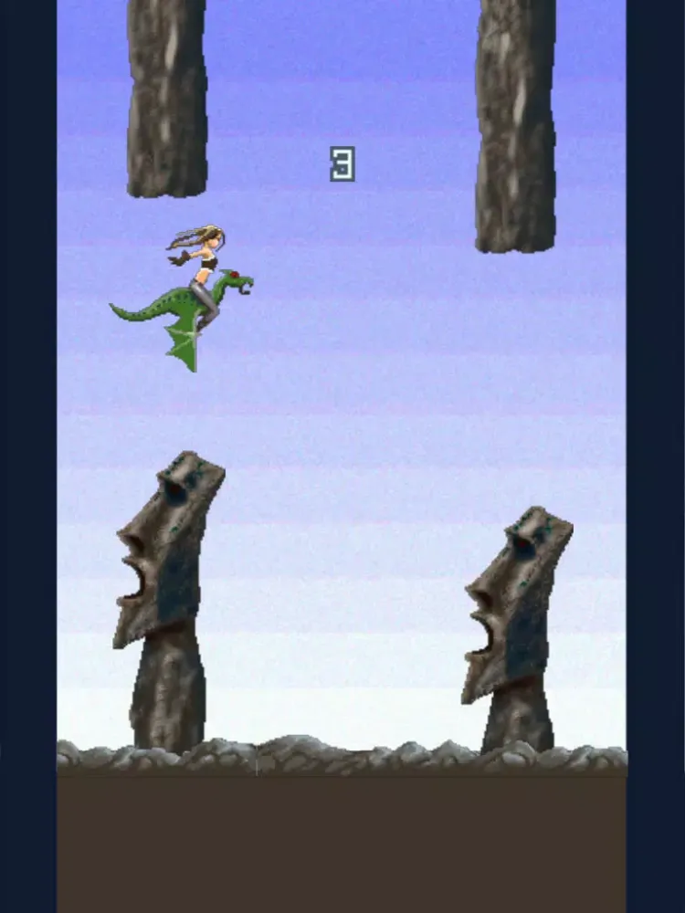 Slappy Kira - Flappy Dragon Warrior iPad  سکرین شاٹس