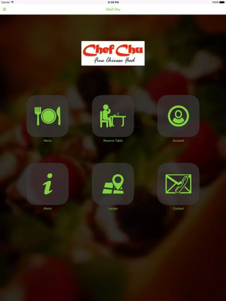 ภาพหน้าจอของ Chef Chu - Fine Chinese Food iPad 
