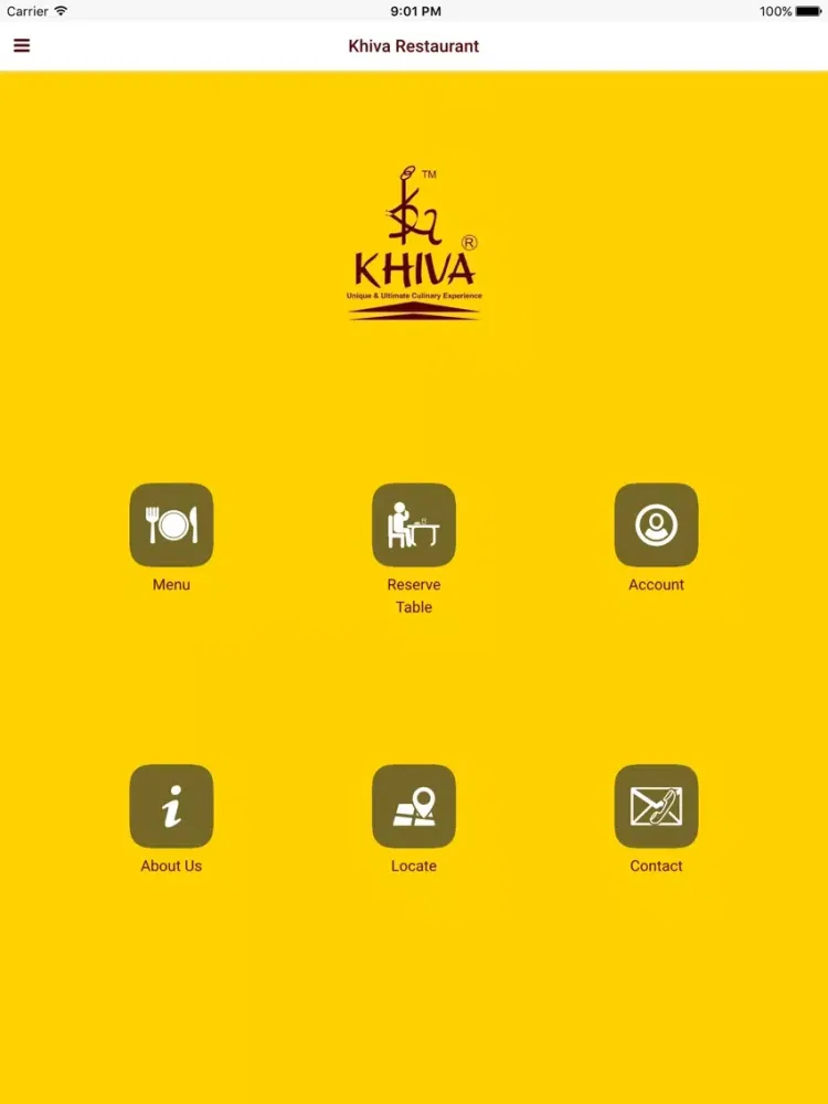 Capturas de pantalla de Khiva Restaurant iPad 