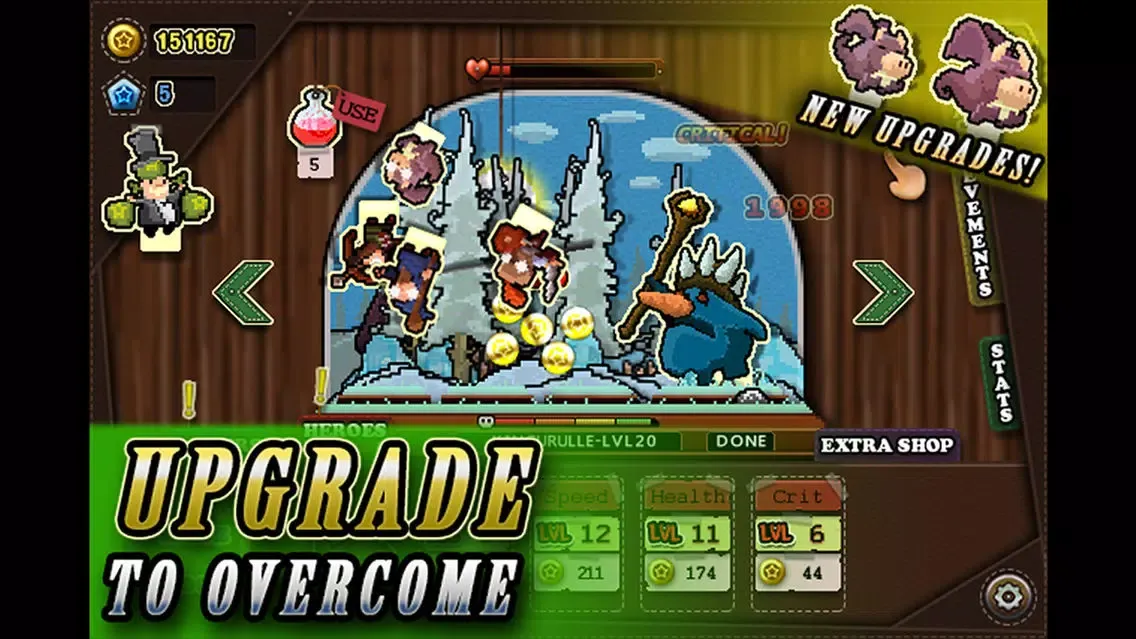 Tap Heroes - Relaxing Idle Grinder Clicker Game - Defeat Critters Levelup Gather XP and Increase Stats! স্ক্রিনশট