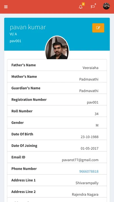 Appy School Parent سکرین شاٹس