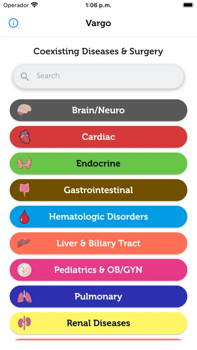 Coexisting Diseases & Surgery Screenshots