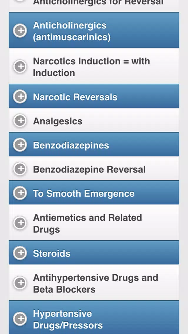 Captures d'écran de Anesthesia Drug Box