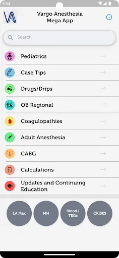 Vargo Anesthesia Mega App Screenshots