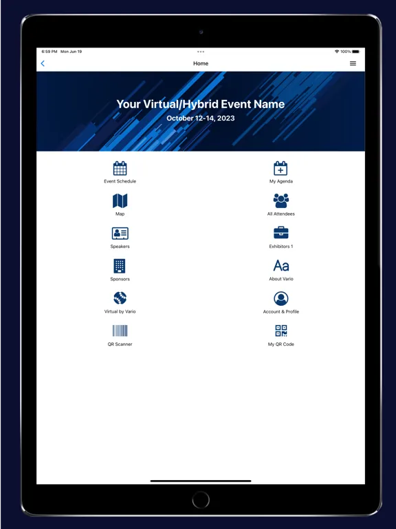 Vario Events iPad 应用截图
