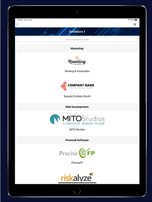 Vario Events iPad 应用截图