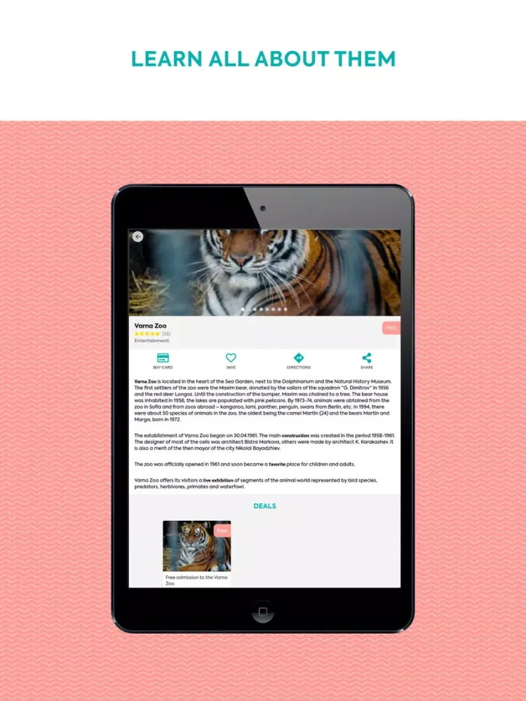 Varna City Card iPad  Screenshots