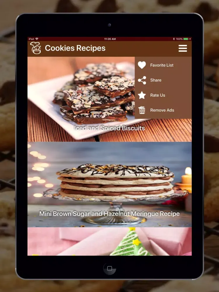 Captures d'écran de Cookie Recipe in English iPad 