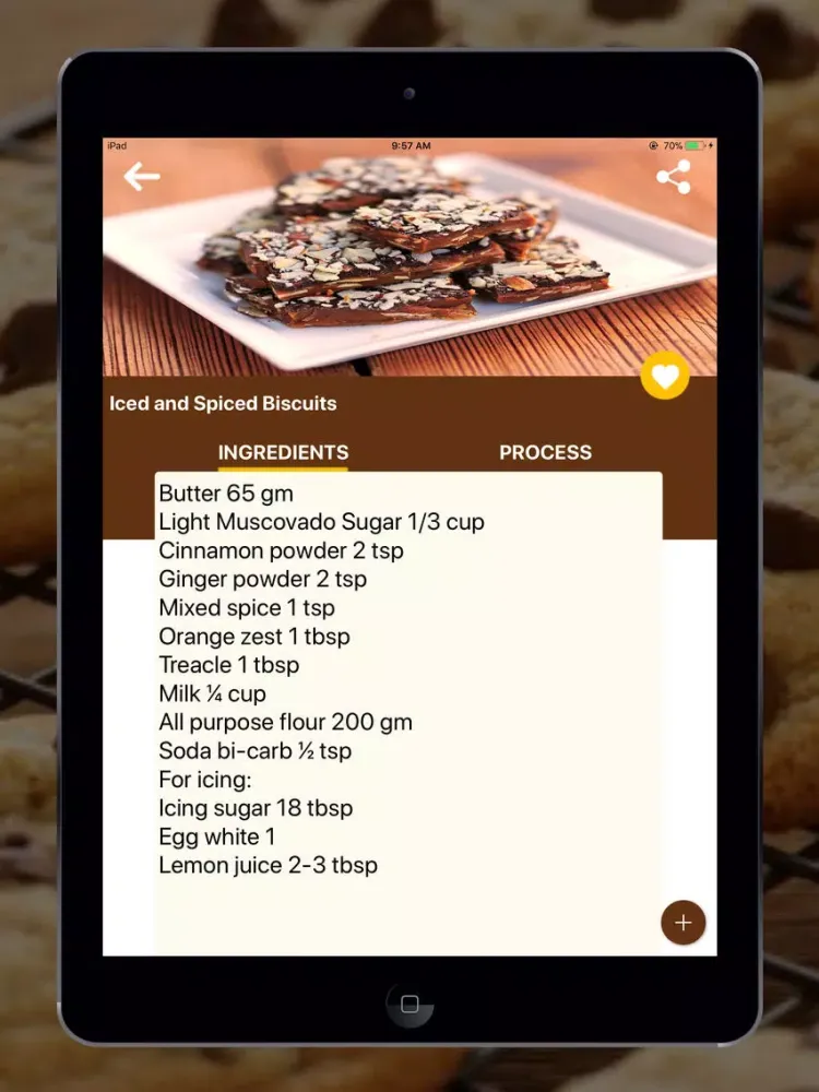 Captures d'écran de Cookie Recipe in English iPad 