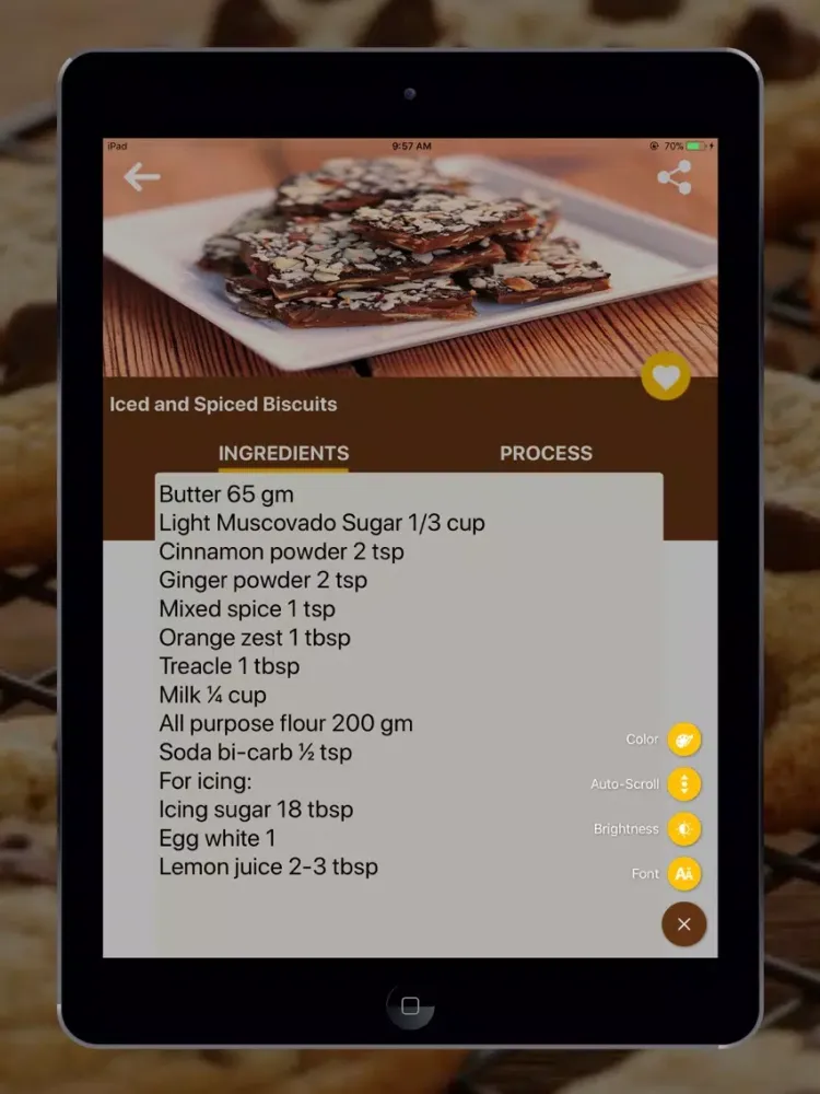 Captures d'écran de Cookie Recipe in English iPad 
