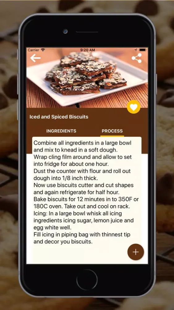 Captures d'écran de Cookie Recipe in English