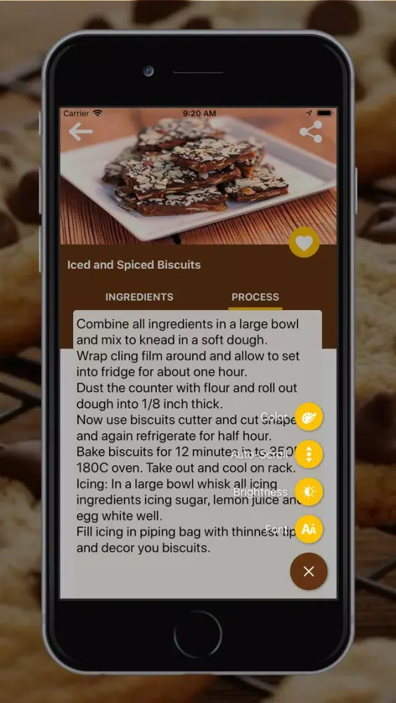Captures d'écran de Cookie Recipe in English